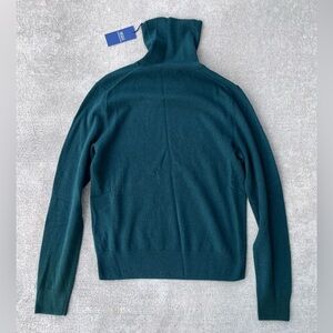 Polo Ralph Lauren dark green cashmere turtleneck sweater top NWT